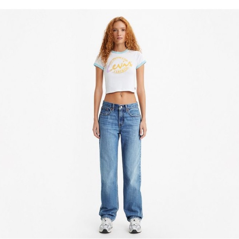 Levi’s Low Pro Women’s size 34; NEVER WORN, still has the size sticker in leg.